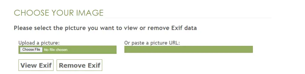 remove exif from image online