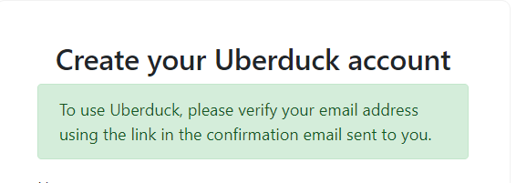 uberduck account email verification