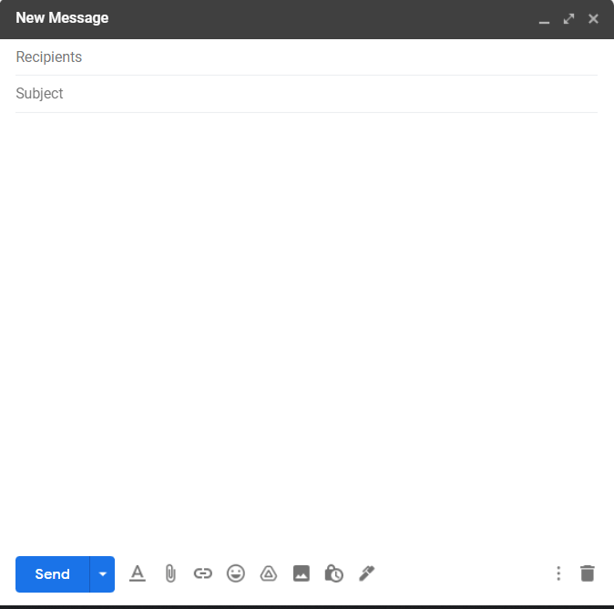 Draft a new email in gmail