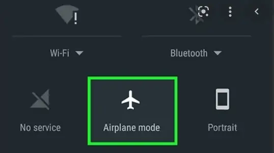 Turn on airplane mode on your Mobile phone